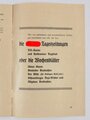 NSDAP Wahlprogramm "Landvolk in Not - Wer hilft? - Adolf Hitler!", Reichstagswahl 1928?, 19 Seiten, ca. DIN A5, sehr guter Zustand