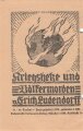 Tannenbergbund, Erich Ludendorff, Flugblatt/Broschüre "Genug der Verelendung - Genug der Deutschen Schmach", München, 8 lose Blätter, ca. 10,5 x 16 cm, gelocht, handschriftliche Notizen, sonst guter Zustand