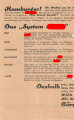 Deutsche Staatspartei, Liste 4, Flugblatt "Das System Hitler", Hamburg, Reichstagswahl 1932, 23 x 28 cm, gelocht und in der Mitte zerschnitten, sonst guter Zustand