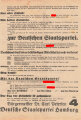 Deutsche Staatspartei, Liste 4, Flugblatt "Die Liste 4 des Mittelstandes", Hamburg, Bürgerschaftswahl 1932, ca. DIN A4, gelocht, sonst guter Zustand
