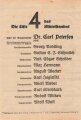 Deutsche Staatspartei, Liste 4, Flugblatt "Die Liste 4 des Mittelstandes", Hamburg, Bürgerschaftswahl 1932, ca. DIN A4, gelocht, sonst guter Zustand