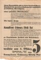 DNVP/Stahlhelm/Kampffront Schwarz-Weiß-Rot, Liste 5, Flugblatt "Aufruf!", Hamburg, Reichstagswahl 1933, ca. DIN A4, leicht verschlissen