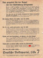 DVP, Liste 7, Flugblatt "Wissen die Parteien, was sie wollen?", Hamburg, Reichstagswahl November 1932, ca. DIN A4, gelocht, sonst guter Zustand