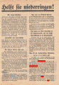 Deutsche Staatspartei, Liste 8, Flugblatt "Helft sie niederringen", Hamburg, Reichstagswahl November 1932, ca. DIN A4, gelocht, handschriftliche Markierungen, sonst guter Zustand