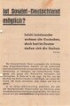 SPD Flugblatt/Broschüre "Ist Sowjet-Deutschland möglich?", 4 lose Blätter, 8 Seiten, Hamburg, ca. DIN A5, gelocht, guter Zustand