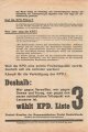 KPD Flugblatt "Nieder mit dem Tributpakt von Lausanne", Berlin, ZK der KPD, Reichstagswahlen Juli 1932, ca. DIN A4, gefaltet, guter Zustand