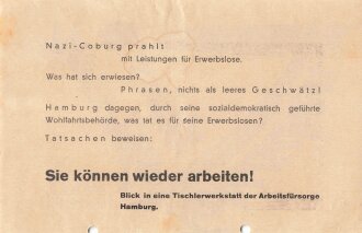 SPD Flugblatt/Broschüre, "Tatsachen keine...