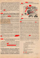 Flugblatt "Hitler Reichspräsident? - Unmöglich!", Angestellten-Beobachter, Nr.1, Hamburg, März 1932, Reichspräsidentenwahl 1932, 2 lose Blätter, 4 Seiten, ca. DIN A4, gelocht, geklebt