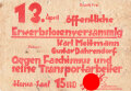 Eiserne Front, Flugblatt, "Öffentliche Erwerbslosenversammlung", ca. DIN A4, gelocht, leicht verschlissen