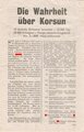 Großbritannien 2. Weltkrieg, "Die Wahrheit über Korsun", Flugblatt G 10, Einsatzzeit 1942, guter Zustand