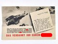 Großbritannien 2. Weltkrieg, "Der Führer übernimmt das Kommando", Flugblatt G.4 (Farbvariante Rot), Einsatzzeit 1942, Faltblatt, 4 Seiten, leicht eingerissen, sonst guter Zustand