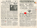 Großbritannien 2. Weltkrieg, "Le Courrier de lAir", Flugblatt 214/vii (England an Belgien), Einsatzzeit 1940-41, Faltblatt, 4 Seiten, gelocht, sonst guter Zustand