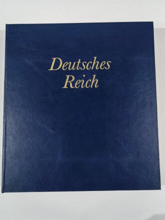 Sammlung Briefmarken Deutsches Reich, jede Seite mit Marken ist fotografiert.