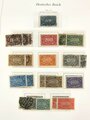 Sammlung Briefmarken Deutsches Reich, jede Seite mit Marken ist fotografiert.