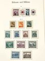 Sammlung Briefmarken Deutsches Reich, jede Seite mit Marken ist fotografiert.