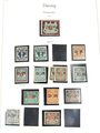 Sammlung Briefmarken Danzig, jede Seite mit Marken ist fotografiert.