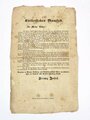 Deutsch-deutscher Krieg 1866, Österreich-Ungarn, Flugblatt/Wandanschlag, Franz Joseph I, "Kaiserliches Manifest - An meine Völker!, 10. Juli 1866, 38 x 23 cm, fleckig, verschlissen