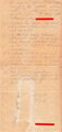 Stimmzettel für die Reichstagswahl, Wahlkreis Pfalz, NSDAP, Josef Bürckel, rückseitig handschriftliche Notizen, ca. 14 x 30 cm, gebraucht