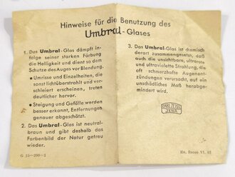 Allgemeine Schutzbrille Wehrmacht in brauner Hülle ....