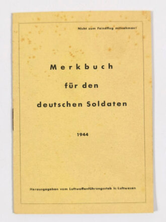 Fliegendes Personal der Luftwaffe "Merkbuch für...