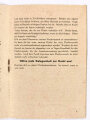 Fliegendes Personal der Luftwaffe "Merkbuch für den deutschen Soldaten", hrsg. v. Luftwaffenübungsstab, 8 Seiten, 1944, leicht fleckig, sonst guter Zustand