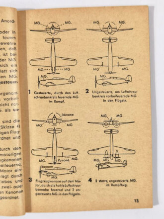 "Deutsche Italienische Englische Kriegsflugzeuge", RLM, 111 Seiten, 1940/41, erste Seite leicht eingerissen, sonst guter Zustand