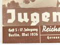 Jugend und Heimat "Schafft Jugendherbergen", Heft 5/17. Jahrgang, Mai 1936, gelocht