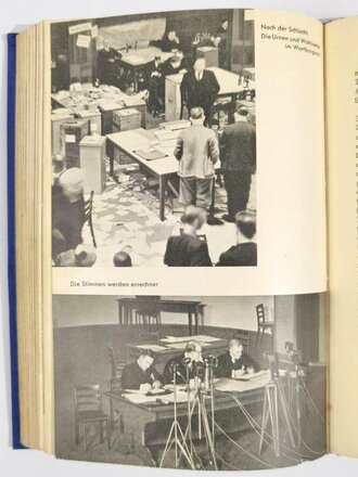 "Weltgeschichte an der Saar", Karl Bartz, mit Widmung eines SA-Obersturmführers (Weihnachten 1936), 254 Seiten, 1935, ca. DIN A5, gebraucht