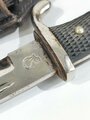 Extraseitengewehr KS98 , Scheide Originallack, ungereinigtes Stück, im Koppelschuh