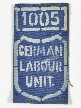U.S. after WWII " German labor unit " Patch