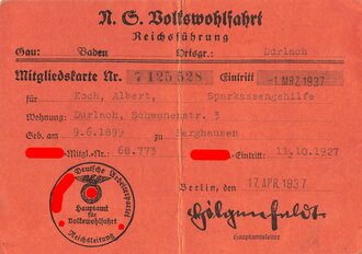 Umfangreicher Dokumentennachlass eines frühen Mitglieds der NSDAP, Träger  des goldenen Ehrenzeichens der NSDAP sowie des silbernen Ehrenzeichen des Gau Baden