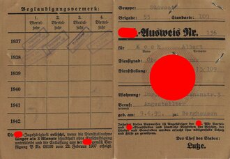 Umfangreicher Dokumentennachlass eines frühen Mitglieds der NSDAP, Träger  des goldenen Ehrenzeichens der NSDAP sowie des silbernen Ehrenzeichen des Gau Baden