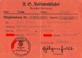 Umfangreicher Dokumentennachlass eines frühen Mitglieds der NSDAP, Träger  des goldenen Ehrenzeichens der NSDAP sowie des silbernen Ehrenzeichen des Gau Baden