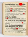 SA Liederbuch, herausgegeben im Auftrage der Obersten SA-Führung, 291 Seiten, 1933, 10 x 12,5 cm, sehr guter Zustand, seltenes Stück