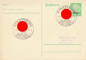 Elsass-Lothringen, 2 Postkarten mit Stempel...