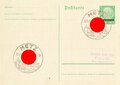 Elsass-Lothringen, 2 Postkarten mit Stempel "Strassburg" und "Metz", 12./13.11.1940, ca. 10,5 x 15 cm, ungelaufen, guter Zustand