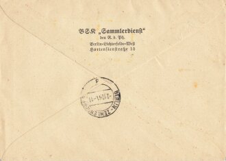 Elsass-Lothringen,  Briefumschlag mit R-Stempel und Stempel "Strassburg", Marken mit Oberrand, 1.10.1941, gelaufen