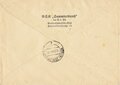 Elsass-Lothringen,  Briefumschlag mit R-Stempel und Stempel "Strassburg", Marken mit Oberrand, 1.10.1941, gelaufen