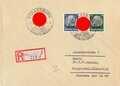 Elsass-Lothringen, Briefumschlag mit R-Stempel und Stempel "Strassburg", 27.11.1940, gelaufen