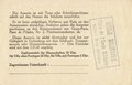 "Befristeter Ausweis" für den Aufenthalt in der Innenstadt von Gross-Paris, 22. August 1941, ca. 9 x 13,5 cm , guter Zustand