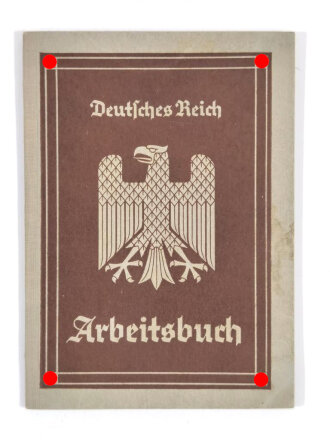 Arbeitsbuch eines Mechanikers mit Gesellenprüfung aus Lörrach, u.a. "Maybach Motorenbau Friedrichshafen" und RAD, bis 4.4. 1938, guter Zustand