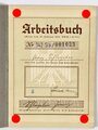 Arbeitsbuch eines Mechanikers mit Gesellenprüfung aus Lörrach, u.a. "Maybach Motorenbau Friedrichshafen" und RAD, bis 4.4. 1938, guter Zustand