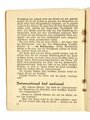 "Der Nazi-Sozi. Fragen und Antworten für den Nationalsozialisten", Dr. Goebbels, 2. Auflage 1930, 23 Seiten, ca. 12 x 15 cm, gebraucht, Einband lose