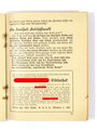 "Der Nazi-Sozi. Fragen und Antworten für den Nationalsozialisten", Dr. Goebbels, 2. Auflage 1930, 23 Seiten, ca. 12 x 15 cm, gebraucht, Einband lose