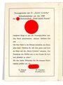 DAF / KdF, Faltblatt mit Speisefolge und Tagesgestaltung, Norwegenreise des Dampfers "Sierra Cordoba", 1. Juli 1939, ca. 13 x 19 cm, guter Zustand