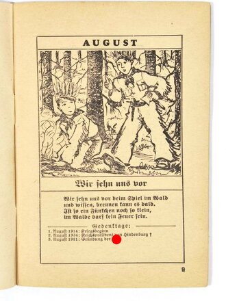 DJH "Heinzelmann", Reichsverband für Deutsche Jugendherbergen, 1939, 48 Seiten, ca. 11 x 15,5 cm, gebraucht