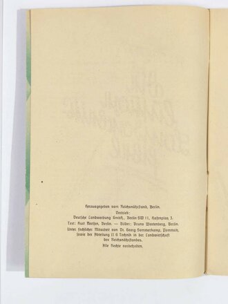 Deutsche Landwerbung, "Die lustige Landarbeiterfibel", Reichsnährstand, ohne Jahr, 31 Seiten, DIN A5, guter Zustand