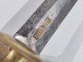 Preussen, Degen für Kürassiere, 1.Drittel 18.Jahrhundert, 6-kantig geschliffene Klinge in Messing eingelegte Klingenmarke " Potzdam "
