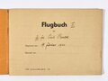 Flugbuch des Flugzeugführers "K. Panzer", Seeaufklärungs-Gruppe, mit 126  bestätigten Flügen bis 26.9.1944, ca. 14,5 x 20,5 cm, gebraucht, guter Zustand