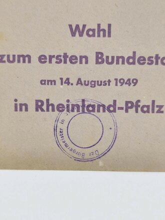 Deutschland nach 1945, Briefumschlag für einen...